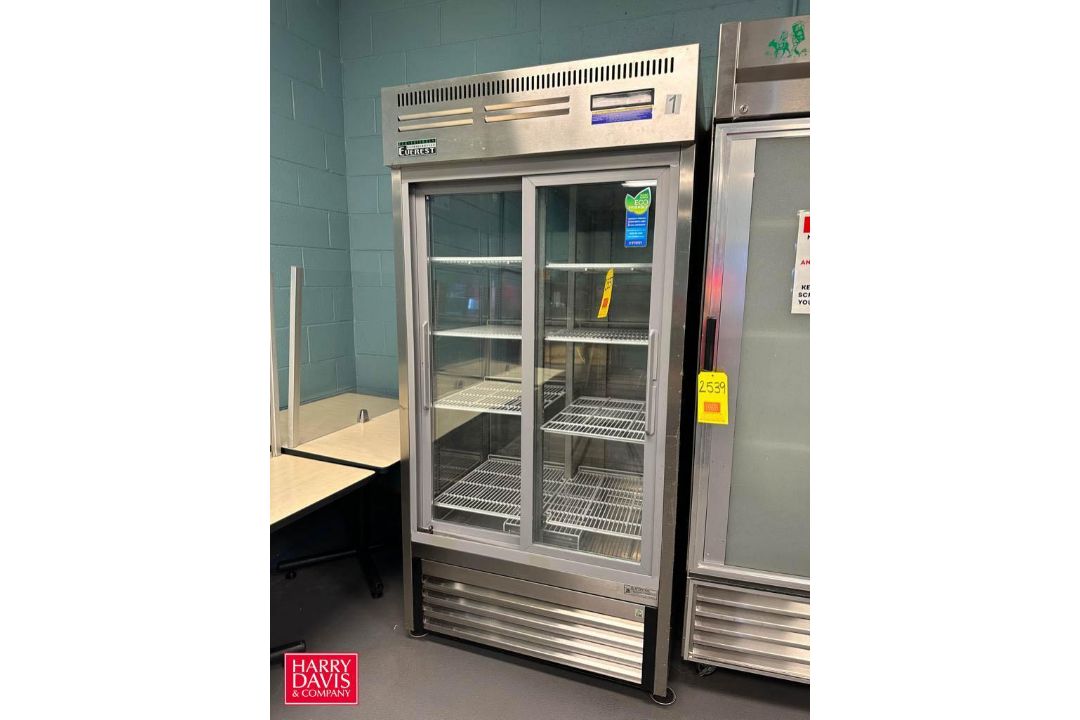 Everest 2-Glass Door S/S Refrigerator, Model: EMGR33-SS - Rigging Fee: $150