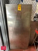 S/S Drain Trough: 65” x 30” x 5