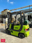 Clark 2,850 LB Capacity, Sit Down Propane Forklift, Model: CMC-205L, S/N: CMC158L-1357-6853KF, 189”