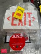 Exit Sign and Emergency Exit Alarm - Rigging Fee: $50
