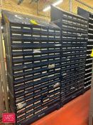 Assorted O-Rings and (2) Parts Cabinets with Drawers: 6’ x 34