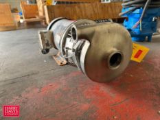 Waukesha Cherry-Burrell Centrifugal Pump with Baldor 5 HP 3,450 RPM Motor - Rigging Fee: $75