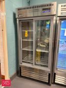 Everest 2-Glass Door S/S Refrigerator, Model: EMGR33-SS - Rigging Fee: $150