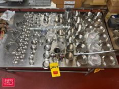Assorted Tri-Clamp S/S Ferrules - Rigging Fee: $50