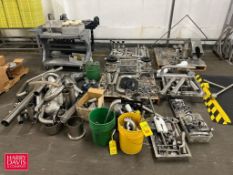 Large Lot: Assorted S/S Clamps, Filters, Elbows and Air Valve Parts - Rigging Fee: $250