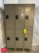 Lockers, Lateral File Cabinet and 2-Door Cabinet - Rigging Fee: $100