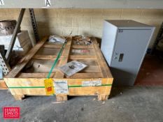 NEW GLOBAL Spring-Actuated Pallet Carousel Skid Positioner and Base Cabinet - Rigging Fee: $100