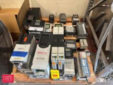 Assorted Allen-Bradley PowerFlex Variable-Frequency Drives, Baldor and Danfoss Variable-Frequency