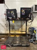 (2) LEGACY 36-Volt Battery Charger with Service Rack - Rigging Fee: $300