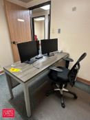 Desk, Chair, Bookcase and 2-Drawer File Cabinet - Rigging Fee: $200