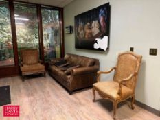 Sofa, Side Tables and Upholstered Charts - Rigging Fee: $250