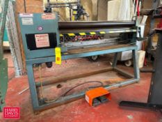 NEW Built-Rite Dimension Powered 4’ Metal Roll, Model: MP4.075, S/N: 12961551 with Foot Controls