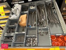 Assorted Braided Flexible Hose, Gaskets, Cylinders, Vacuum Switches, Electrical Parts, Including: