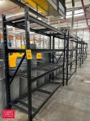 Sections: Steel Shelving with Wire Beds: 71” x 23” - Rigging Fee: $1,000