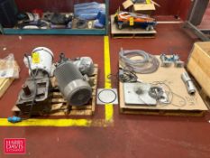 (2) Pallets: Motor, Pump, 15 HP Agitator Drive Components - Rigging Fee: $100