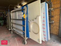Assorted Polycarbonate Sheet Stock, Teflon Sheet Stock with Cart - Rigging Fee: $200