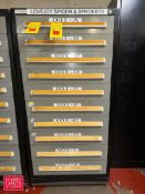 10-Drawer Vidmar Cabinet: 63” x 30” x 27.5