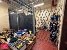 Section Chain Link Fence: 11’ x 8’ with Accordion Gate: 6' x 52