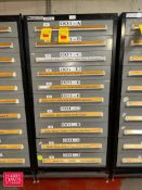 10-Drawer Vidmar Cabinet: 63” x 30” x 27.5