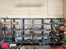Assorted Air Valves Bodies, Pump Motors, Air Valves Actuators, S/S Fittings, etc. and (6) Sections