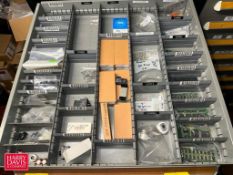 Assorted Circuit Boards, Connectors, Seals, Breakers, Air Cylinders, Pneumatic Fittings, Safety