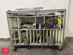 Assorted S/S Fittings, Vacuum Foamer Parts and Cart - Rigging Fee: $150