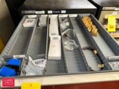 Shafts, Bushings, Bearings, Sprockets, Belts, Air Separators, Alarm Tower Lights and 14-Drawer