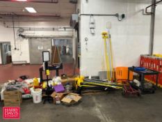 Assorted Brushes, Flat Cart, Containment, Barrel Dollie and Cleaning Supplies - Rigging Fee: $200