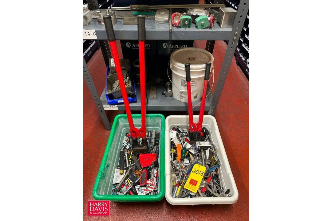 Assorted Hand Tools, Including: Wrenches, Sockets, Multi-Tools, Screw Drivers and Poly Tub