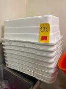 Quantum Storage Systems Polypropylene White Cross Stack Totes, 25