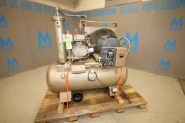 Quincy 25 hp Screw Air Compressor, Model C-25-D,SN 860335, with 110 psig, 230/460V Mounted on