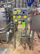 Lot with (2) Flow Diversion Stations, 1-(12) Port Thread Type & 1-(9) Port Clamp Type, with (4)