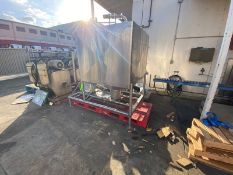 Feldmeier 500 Gal. S/S Likwifier, S/N E-1030-13, Internal Dims. Aprox. 4 ft. 3-1/2” L x 4 ft. 3-1/2”