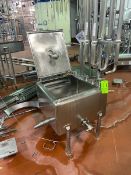 S/S Balance Tank, Internal Dims.: Aprox. 31” L x 30” W x 17” Deep, with (1) CIP Spray Ball,