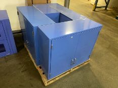 (3) Double Door Lab Cabinets, with (1) Double Decker Lab Cabinet with Sight Panels (LOCATED IN LOS