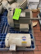 (3) Motors, Includes Baldor 1-1/2/0.5 hp Motor, TEFC 15 hp Motor, & Leeson 25 hp Motor (LOCATED IN L