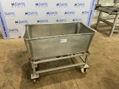 S/S Single Wall Traugh,-Internal Dims.: Aprox. 40