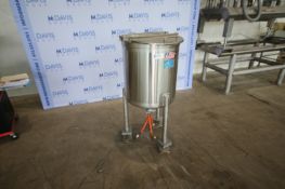 DCI Inc. 50 Gal. S/S Single Wall Tank,-S/N JC0463, Internal Dims.: Aprox. 24