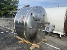 DCI 1,000 DOME-TOP CONE-BOTTOM PROCESSOR,-S/N 90D40966A, EQUIPPED WITH TOP AND BOTTOM SWEEP/SCRAPE