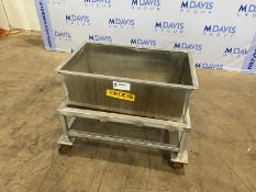 S/S Single Wall Traugh,-Internal Dims.: Aprox. 30