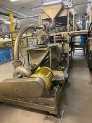 S/S Water Knife Unit, with 15 hp Baldor Motor, 230/460 Volts, 3 Phase, Mounted on S/S Frame (LOCATED