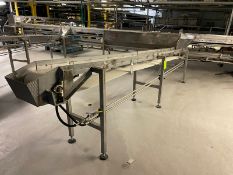 Slight Incline Conveyor, Aprox. 14 ft. L, with Aprox. 12” W Belt, Hydraulically Driven, Mounted on