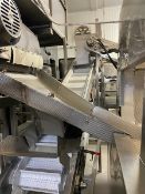 Straight Section of Incline Conveyor, Overall Length: Aprox. 14 ft., with Cleats, Cleat Spacing: