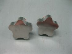 Lot of (2) Pairs ITT Pureflo Jabsco 55322-0090B Rotor Kit 5-Lobe HE-Y NEW (Located Springfield,