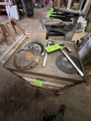 (2) CLAMPS (7) SAW BLADES