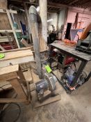 DAYTON DUST COLLECTOR WITH DUCT AND COLLECTION BARREL