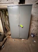 METAL STORAGE CABINET WITH CONTENTS