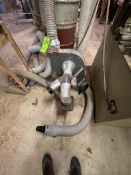 DAYTON BLOWER FAN WITH DUCT AND COLLECTION BARREL