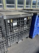 Lot of Assorted 10” False Bottom Pans,Aprox. (200) False Bottom Pans with Aprox. 48” L x 45” W x 49”