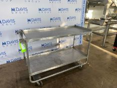 S/S 2-Shelf Portable Cart,Overall Dims.: Aprox. 49